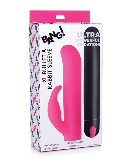 Vibrador bala Bang XL | Vibrador conejo con funda de silicona | Vibrador rosa de 3 velocidades | El mejor vibrador para mujeres