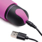Gode Vibrant Bang | Gode Manchon XL en Silicone Ondulé Balle | Gode Violet Étanche