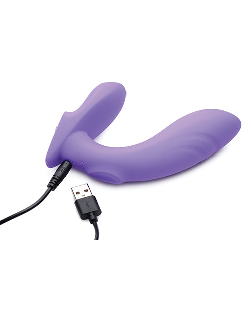 Inmi 10x G-Tap Vibrador de Silicona G-Spot con Golpeteo - Morado