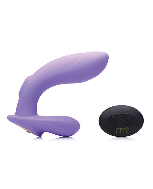 Inmi 10x G-Tap Vibrador de Silicona G-Spot con Golpeteo - Morado