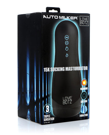 Masturbateur à succion Milker Auto Milker 15x - Noir