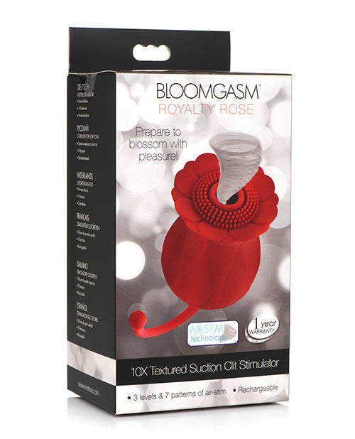Vibrador con textura de rosa y succión Inmi Bloomgasm Royalty