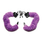 Master Series Esposado en Esposas Peludas - Morado