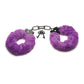 Master Series Esposado en Esposas Peludas - Morado