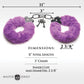 Master Series Esposado en Esposas Peludas - Morado