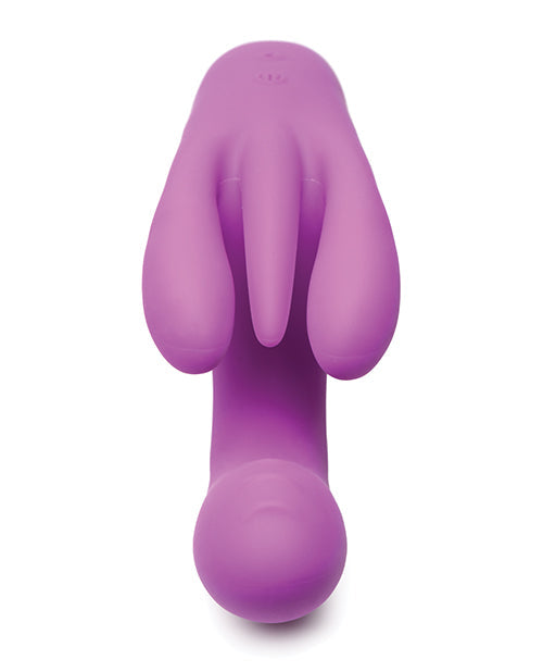 Vibrador de punto G Bang 10X | Vibrador de triple conejo | Vibrador de clítoris morado de 3 velocidades | Mejor vibrador para mujeres