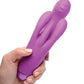 Vibrador de punto G Bang 10X | Vibrador de triple conejo | Vibrador de clítoris morado de 3 velocidades | Mejor vibrador para mujeres