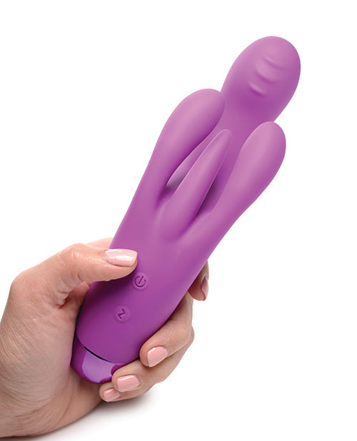 Vibrador de punto G Bang 10X | Vibrador de triple conejo | Vibrador de clítoris morado de 3 velocidades | Mejor vibrador para mujeres