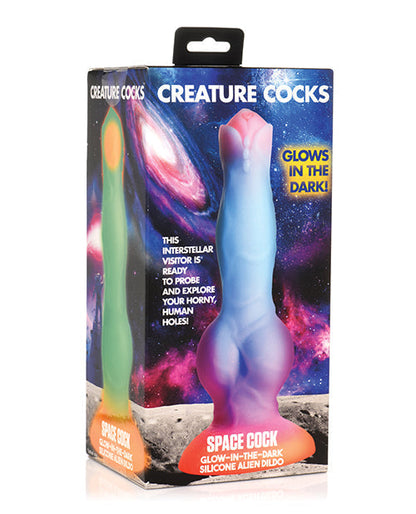 Gode Créature Géante | Gros Gode en Silicone | Gode Ventouse Luminescent dans le Noir