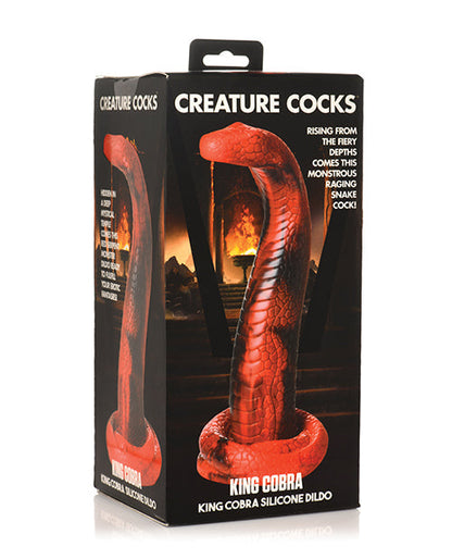 Gode réaliste créature | Gros gode en silicone King Cobra | Gode à ventouse