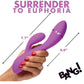 Bang! Lapin vibrant en silicone flexible 10 vitesses - Violet