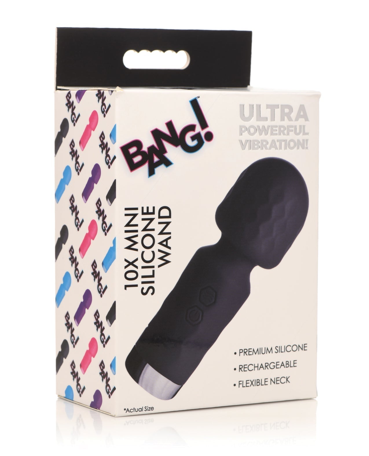 ¡Bang! Minivarita de silicona 10X - Negra