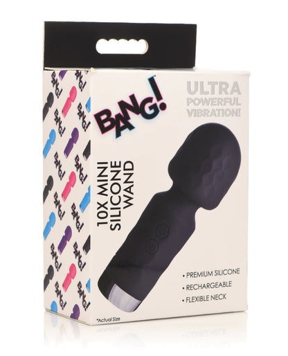 ¡Bang! Minivarita de silicona 10X - Negra