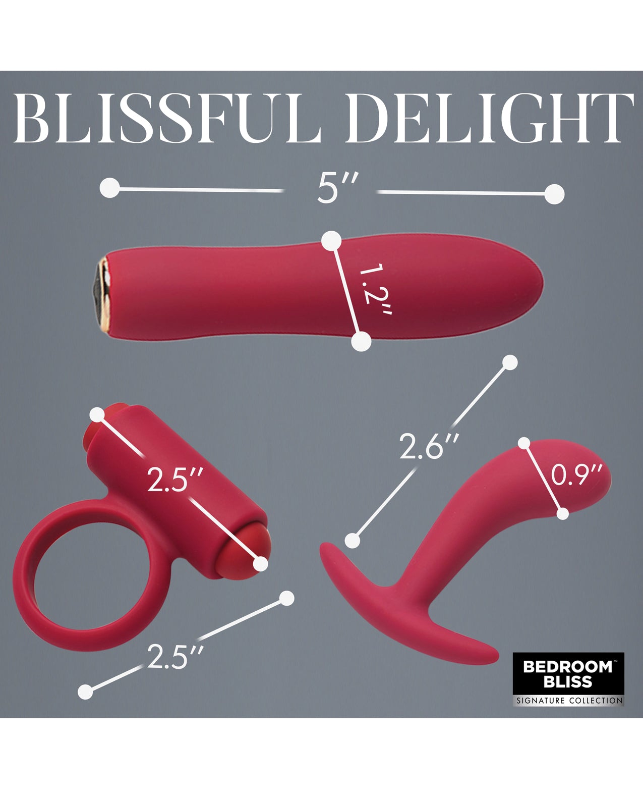 Set de masajes bondage "Bedroom Bliss" para amantes