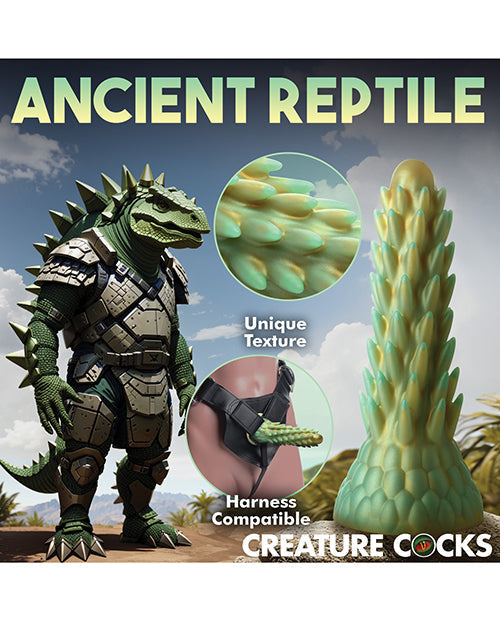Gros godemichet Créature | Gros godemichet en silicone Reptile Épineux Stégosaure | Godemichet à Ventouse