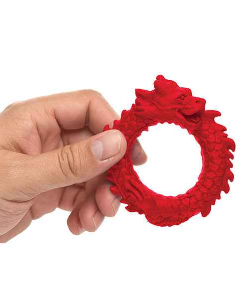Bague de pénis en silicone Creature Cocks Rise of the Dragon - Rouge