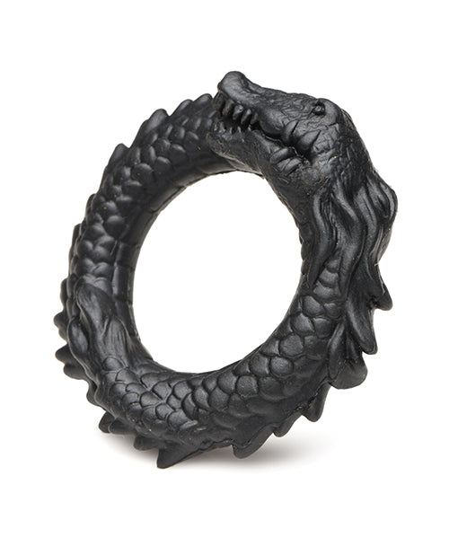 Anillo para pene de silicona Caiman Creature Cocks - Negro