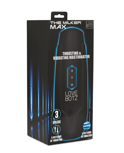 Masturbador Vibrador y de Empuje Milker Max - Negro