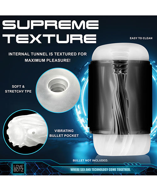 Masturbateur suceur Milker Mega-Pod - Noir/Transparent