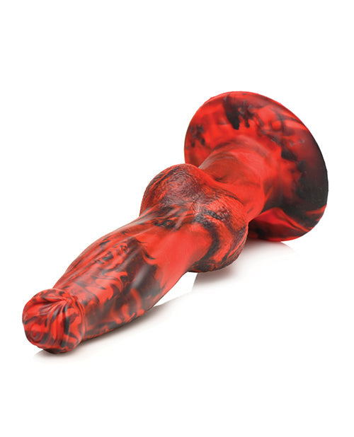 Dildo de silicona vibratorio y de empuje "Hell-Wolf" de Creature Cocks