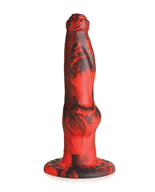 Dildo de silicona vibratorio y de empuje "Hell-Wolf" de Creature Cocks