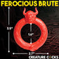 Anneau pénien en silicone Creature Cocks Beast Mode - Rouge