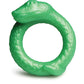 Anneau pénien en silicone serpentin Bite de Créature - Vert