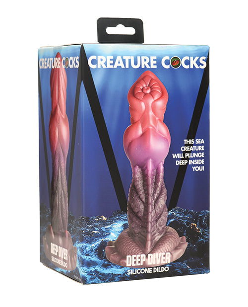 Réaliste Phallus de Créature | Grand Plongeur Dildo en Silicone | Dildo à Ventouse