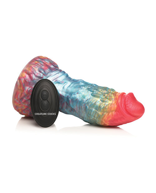 Pene de criatura Phoenix arcoíris vibrador con control remoto - Arcoíris