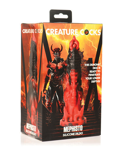 Créature Sexe Gros Godemichet | Godemichet Mephisto en Silicone | Godemichet à Ventouse | Meilleur Godemichet