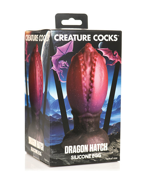 Huevo de silicona grande multicolor de Creature Cocks Dragon Hatch