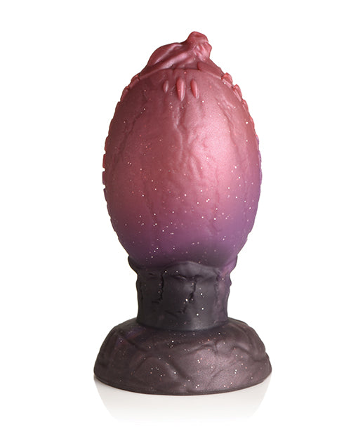 Huevo de silicona grande multicolor de Creature Cocks Dragon Hatch