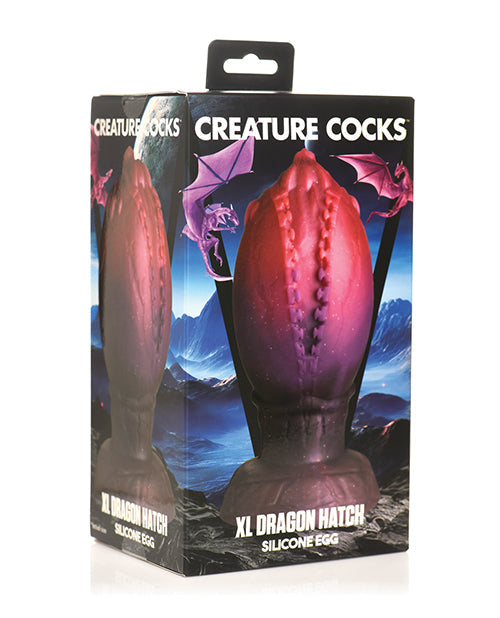 Creature Cocks Dragón Empolla Huevo de Silicona - XL Multicolor
