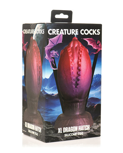 Creature Cocks Dragón Empolla Huevo de Silicona - XL Multicolor