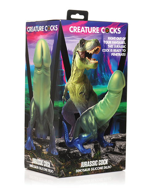 Dildo realista de criatura | Dildo de silicona con ventosa de dinosaurio jurásico