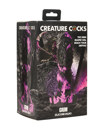 Gode réaliste créature | Gros gode Grim Silicone | Gode à ventouse