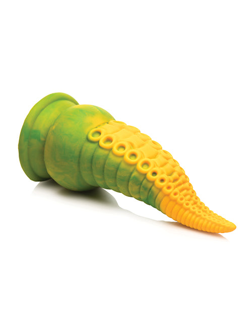 Creature Cocks Monstropus 2.0 Dildo de silicona con tentáculo vibrador - Amarillo/Verde