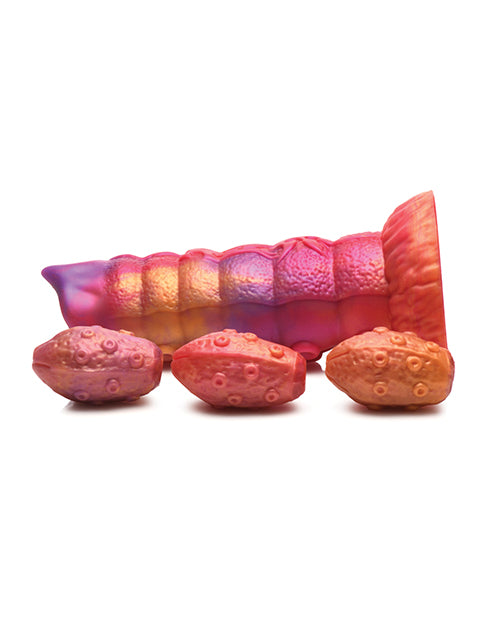 Dildo de silicona de ovipositor ninfoide para coños de criatura
