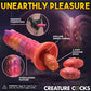 Dildo de silicona de ovipositor ninfoide para coños de criatura