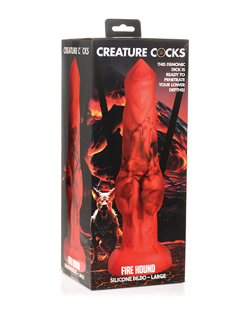 Bites de créature Réaliste Godemichet | Godemichet en Silicone de Feu | Godemichet Ventouse Grande Taille