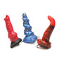 Trousseau de Clés en Silicone Créature Queue de Chien d'Enfer, Lord Kraken et Roi Cobra - Lot de 3 Couleurs Multiples
