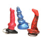 Trousseau de Clés en Silicone Créature Queue de Chien d'Enfer, Lord Kraken et Roi Cobra - Lot de 3 Couleurs Multiples
