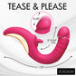 Vibromasseur de léchage et de poussée Lickgasm Tease & Please - Rose