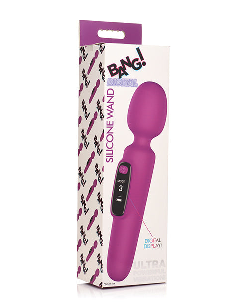 Bang! Vibrador varita digital 10X - Morado