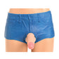 Pantalones Cortos Con Tirantes Para Sujetar Dildo De Silicona De 6" Con Arnés - Grande