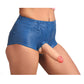 Pantalones Cortos Con Tirantes Para Sujetar Dildo De Silicona De 6" Con Arnés - Grande