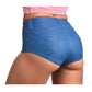 Pantalones Cortos Con Tirantes Para Sujetar Dildo De Silicona De 6" Con Arnés - Grande