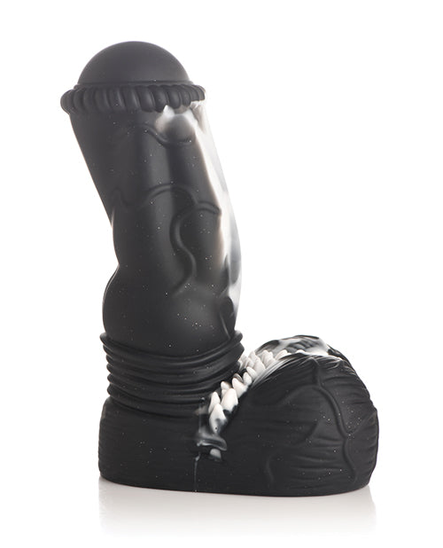 Dildo realista de criatura | Dildo negro grande de silicona Venom | Dildo con ventosa