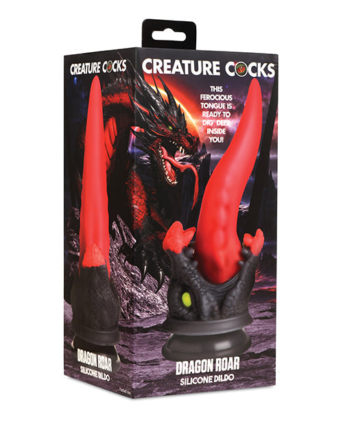 Dildo realista con forma de pene de criatura | Dildo grande de silicona de dragón | Dildo con ventosa