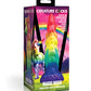 Grand godemichet de créature | Godemichet en silicone Licorne | Godemichet arc-en-ciel à ventouse